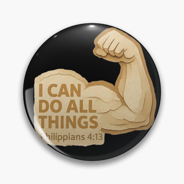 Item preview, I Can Do All Things – Philippians 4:13 Christian Strength Design designed and sold by ArtsBorn2Create.