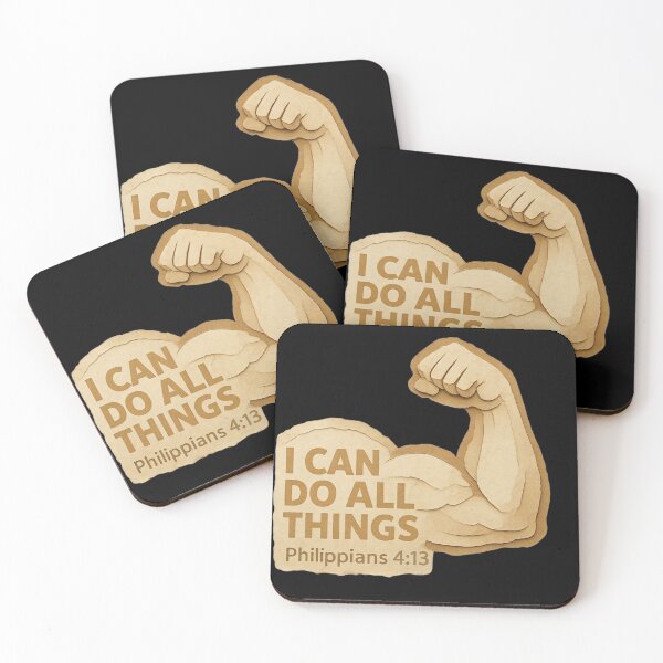 Item preview, I Can Do All Things – Philippians 4:13 Christian Strength Design designed and sold by ArtsBorn2Create.