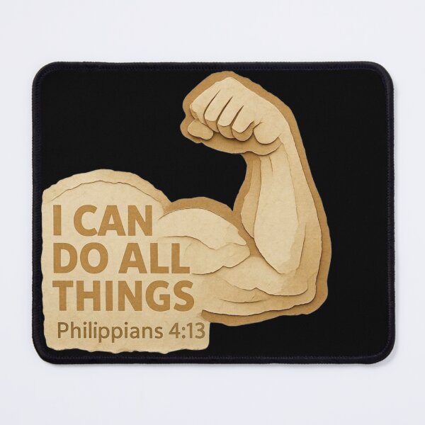 Item preview, I Can Do All Things – Philippians 4:13 Christian Strength Design designed and sold by ArtsBorn2Create.