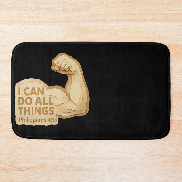 Item preview, I Can Do All Things – Philippians 4:13 Christian Strength Design designed and sold by ArtsBorn2Create.