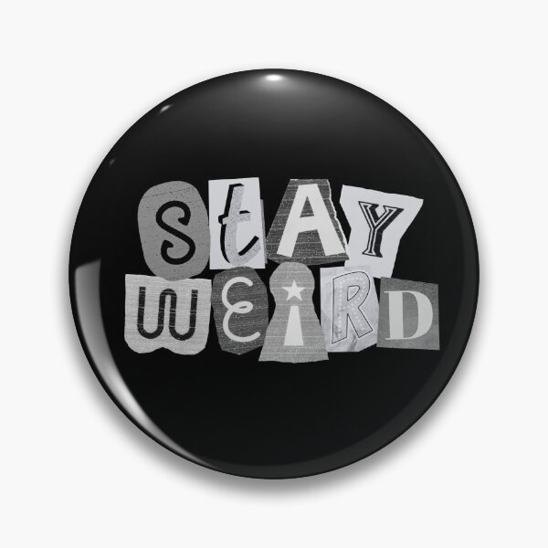 Item preview, stay weird collage letters // y2k newspaper aesthetic designed and sold by zlivy.