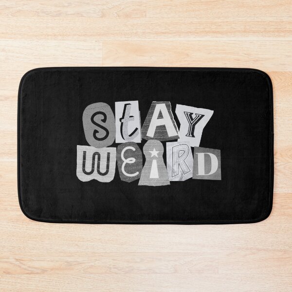 Item preview, stay weird collage letters // y2k newspaper aesthetic designed and sold by zlivy.