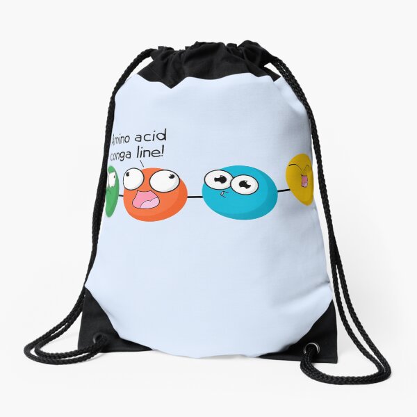 Amino Acid Conga Line Drawstring Bag