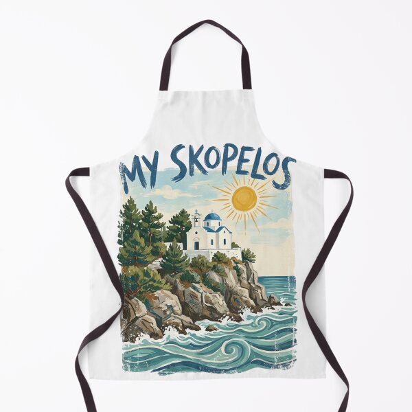 Item preview, My Skopelos Greece Vintage Gouache Art designed and sold by SoulTreasures.