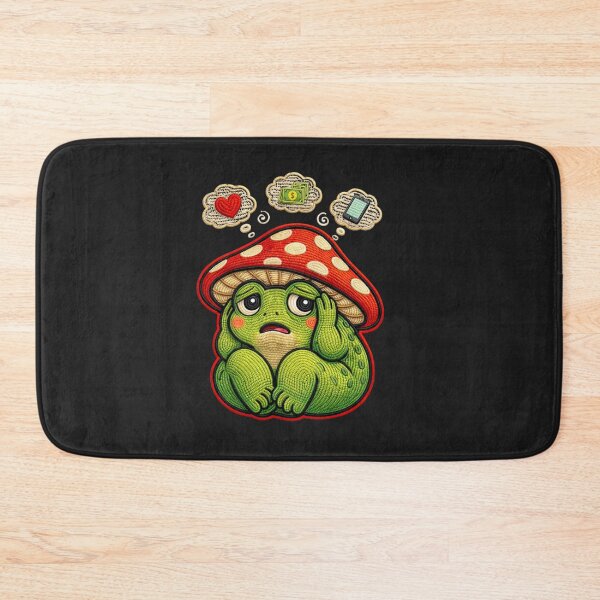 Item preview, Cute Overthinking Frog – Anxiety Mood Relatable Aesthetic Design designed and sold by ColorSplash123.