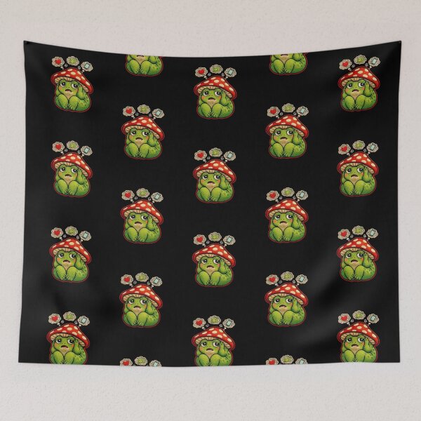 Item preview, Cute Overthinking Frog – Anxiety Mood Relatable Aesthetic Design designed and sold by ColorSplash123.