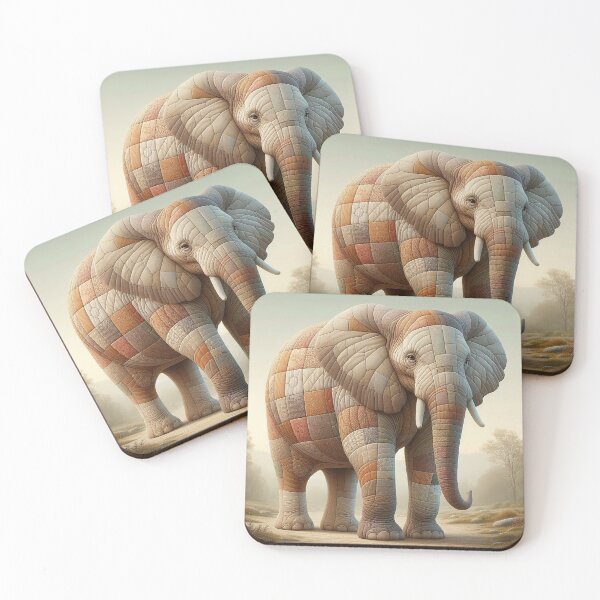 Item preview, Patchwork Elephant Dreams  designed and sold by Vanich-Panich.