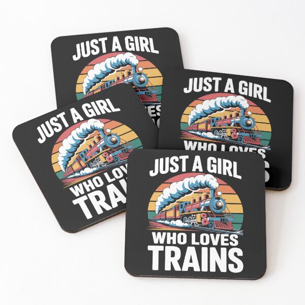 Item preview, Just a Girl Who Loves Trains designed and sold by jkrphoto.