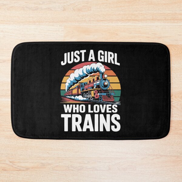 Item preview, Just a Girl Who Loves Trains designed and sold by jkrphoto.
