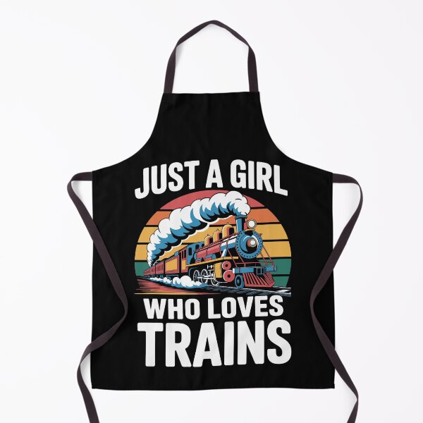 Item preview, Just a Girl Who Loves Trains designed and sold by jkrphoto.
