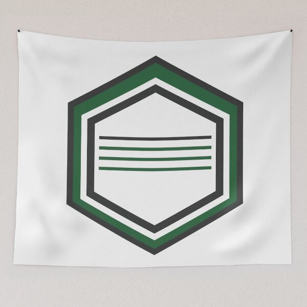 Item preview, Hexagon Series 07 – Triple-bordered hexagon with central lines designed and sold by Herzbaumatelier.
