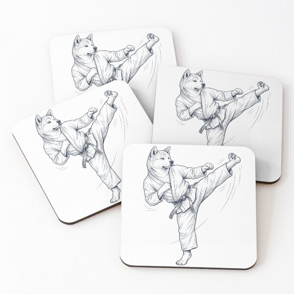 Item preview, Vintage Akita Doing Karate Martial Art Dog Lover designed and sold by TerryConnells.