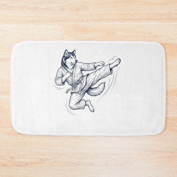Item preview, Vintage Alaskan Malamute Doing Karate Martial Art Dog Lover designed and sold by TerryConnells.