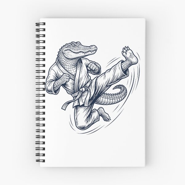 Item preview, Vintage Alligator Doing Karate Martial Art Animal Lover designed and sold by TerryConnells.