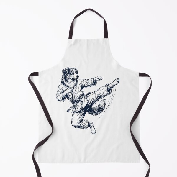 Item preview, Vintage Australian Shepherd Doing Karate Martial Art Dog Lover designed and sold by TerryConnells.