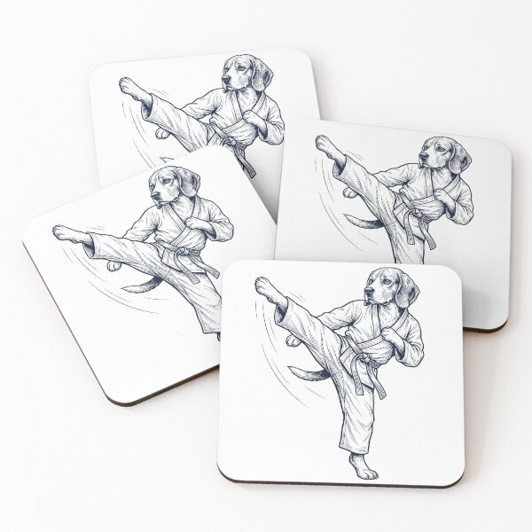 Item preview, Vintage Beagle Doing Karate Martial Art Dog Lover designed and sold by TerryConnells.