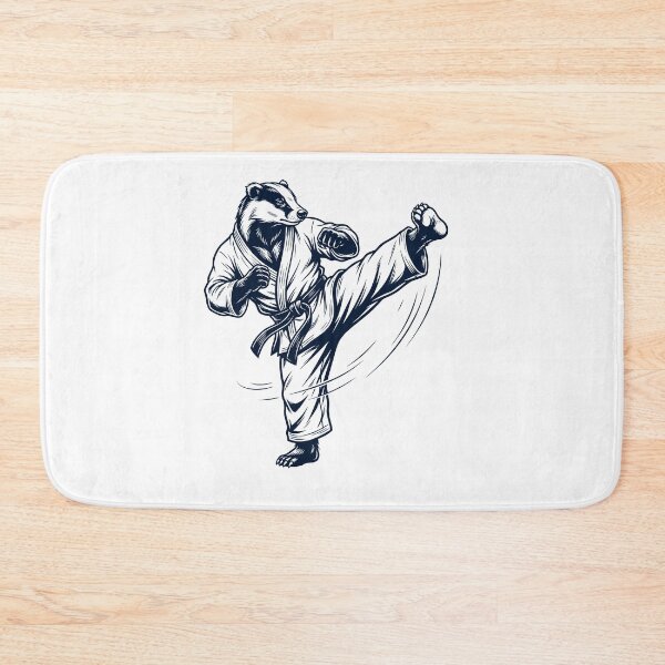Item preview, Vintage Badger Doing Karate Martial Art Animal Lover designed and sold by TerryConnells.