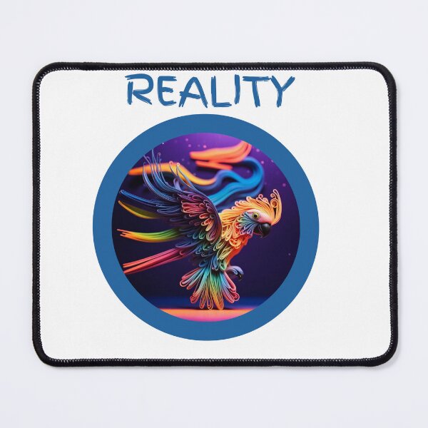 Item preview, Reality parrot neon dark abstract artpiece, reality designed and sold by Coolparrotgirl.