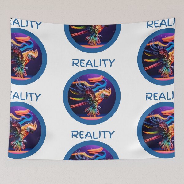 Item preview, Reality parrot neon dark abstract artpiece, reality designed and sold by Coolparrotgirl.