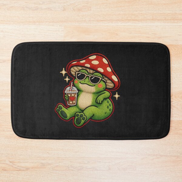 Item preview, Cute Cool Frog with Sunglasses & Iced Coffee – Chill Aesthetic Design designed and sold by ColorSplash123.