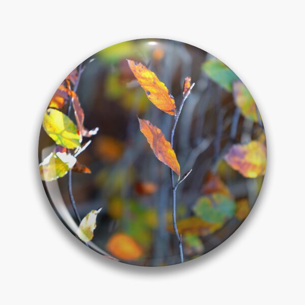 Artikelvorschau, Autumn Leaves Soft Bokeh Background Warm Nature Aesthetic Forest Wall Art entworfen und verkauft von onubi.
