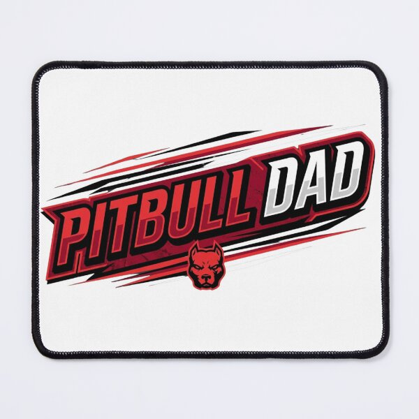 Item preview, Pitbull Dad Red and Black Design designed and sold by My Pitbull Place.