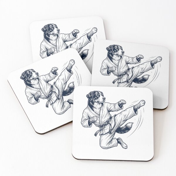 Item preview, Vintage Bernese Mountain Dog Doing Karate Martial Art Dog Lover designed and sold by TerryConnells.
