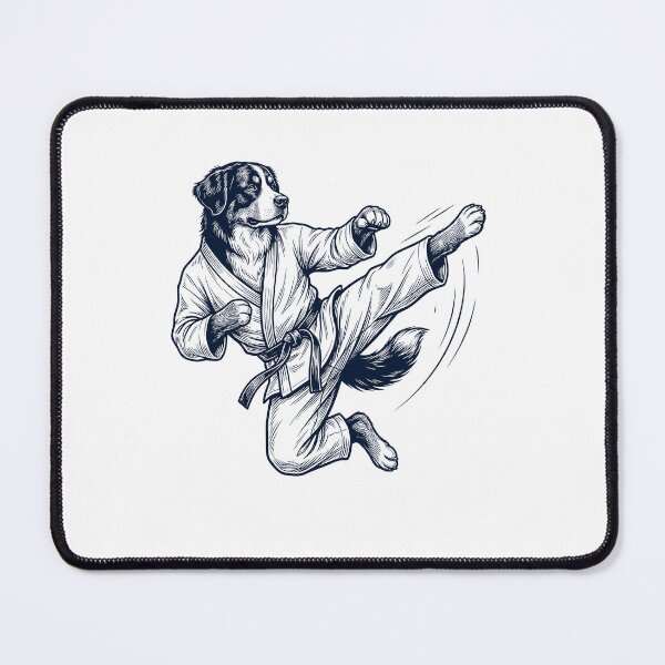 Item preview, Vintage Bernese Mountain Dog Doing Karate Martial Art Dog Lover designed and sold by TerryConnells.