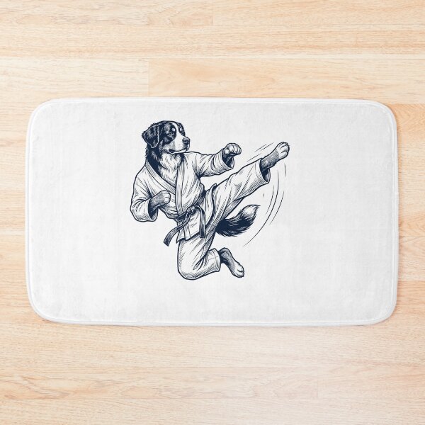 Item preview, Vintage Bernese Mountain Dog Doing Karate Martial Art Dog Lover designed and sold by TerryConnells.