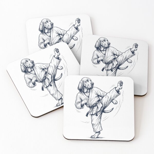 Item preview, Vintage Bloodhound Doing Karate Martial Art Dog Lover designed and sold by TerryConnells.