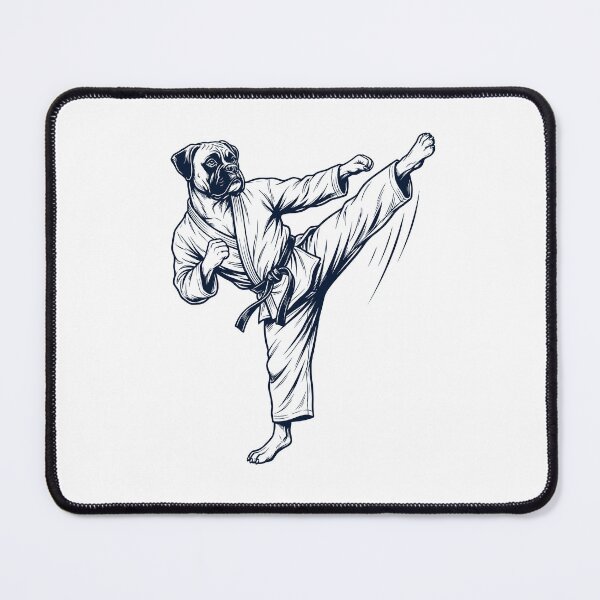 Item preview, Vintage Boxer Dog Doing Karate Martial Art Dog Lover designed and sold by TerryConnells.