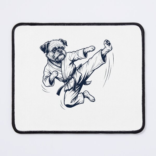 Item preview, Vintage Brussels Griffon Doing Karate Martial Art Dog Lover designed and sold by TerryConnells.