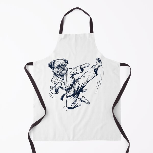 Item preview, Vintage Brussels Griffon Doing Karate Martial Art Dog Lover designed and sold by TerryConnells.