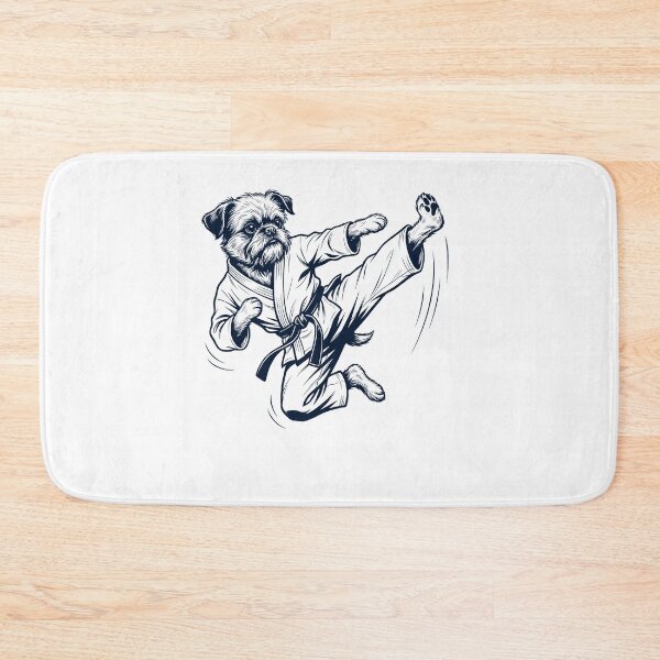Item preview, Vintage Brussels Griffon Doing Karate Martial Art Dog Lover designed and sold by TerryConnells.