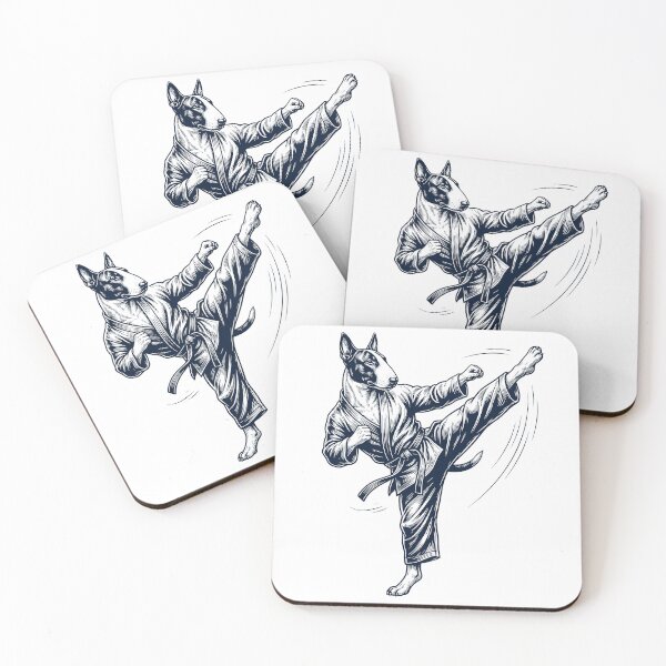 Item preview, Vintage Bull Terrier Doing Karate Martial Art Dog Lover designed and sold by TerryConnells.