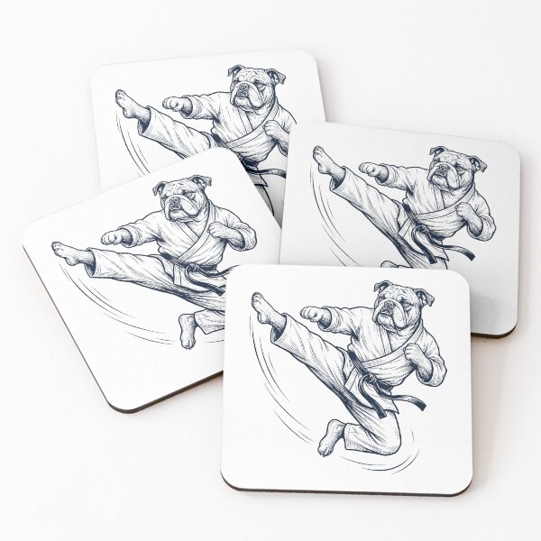 Item preview, Vintage Bulldog Doing Karate Martial Art Dog Lover designed and sold by TerryConnells.