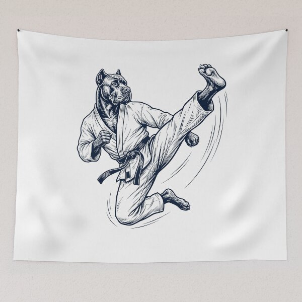 Item preview, Vintage Cane Corso Doing Karate Martial Art Dog Lover designed and sold by TerryConnells.