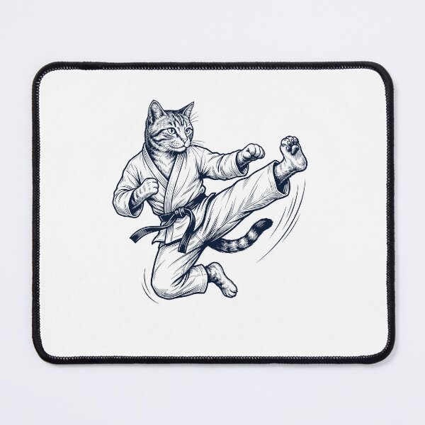 Item preview, Vintage Cat Doing Karate Martial Art Animal Lover designed and sold by TerryConnells.