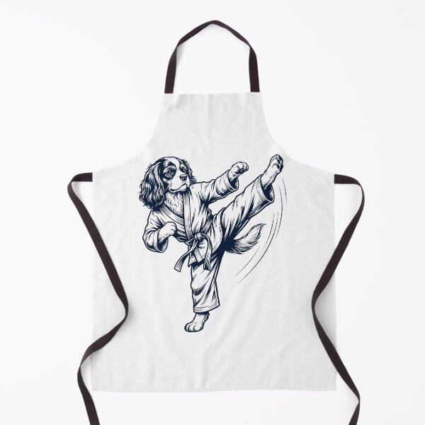 Item preview, Vintage Cavalier King Charles Spaniel Doing Karate Martial Art Dog Lover designed and sold by TerryConnells.