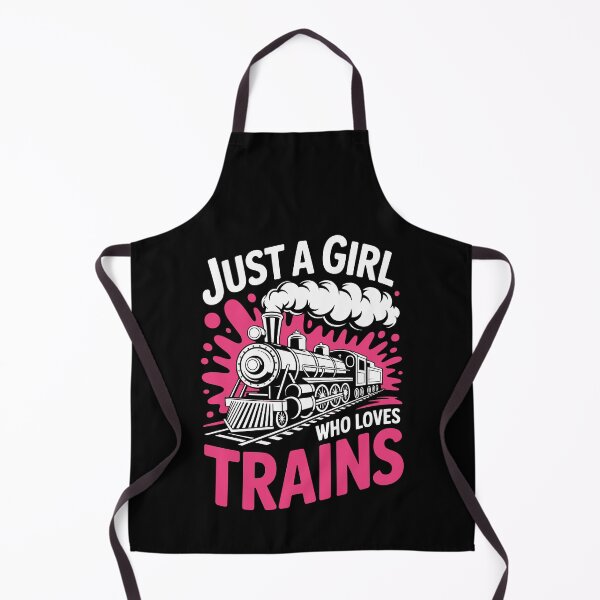 Item preview, Just a Girl Who Loves Trains designed and sold by jkrphoto.