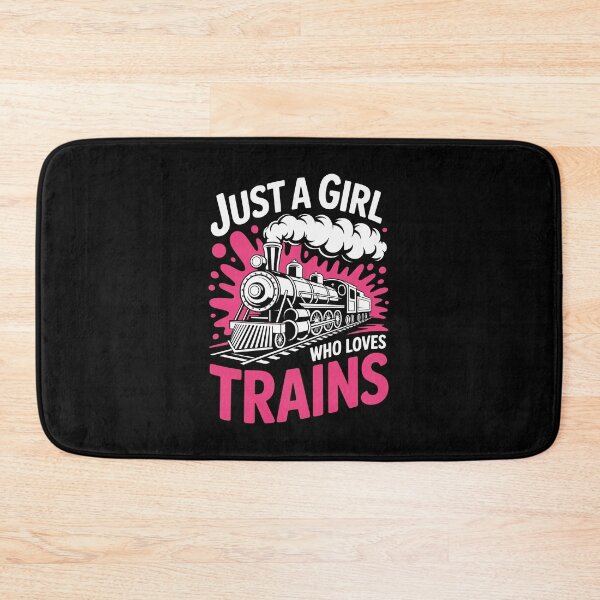 Item preview, Just a Girl Who Loves Trains designed and sold by jkrphoto.