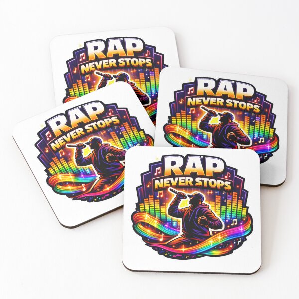 Item preview, Rap Never Stops Neon Groove designed and sold by lorand-designs.