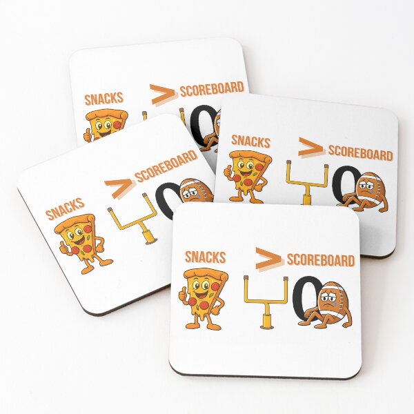 Item preview, Snacks Scoreboard Pizza vs Football Cartoon designed and sold by ThatFootball12.