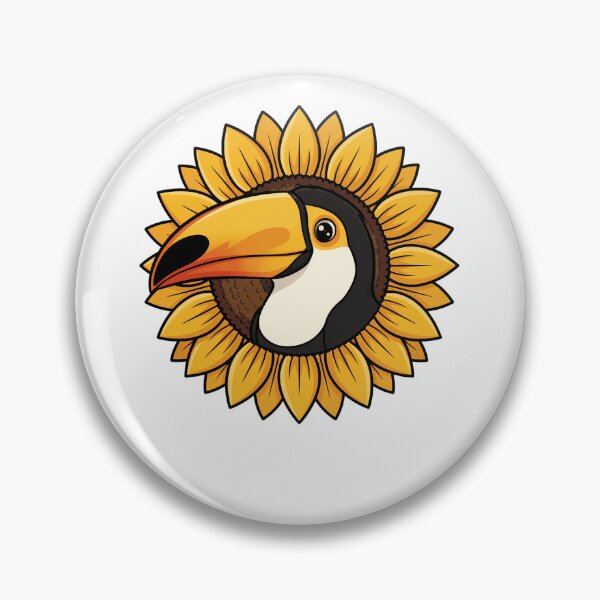 Item preview, Tropical Toucan Bird in Yellow Sunflower designed and sold by k3rstman1.