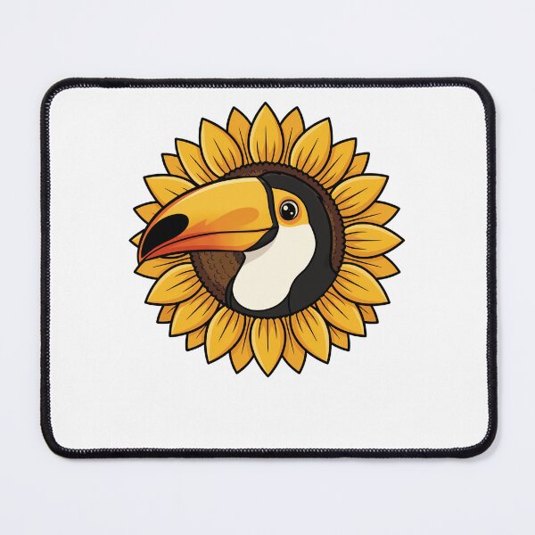 Item preview, Tropical Toucan Bird in Yellow Sunflower designed and sold by k3rstman1.