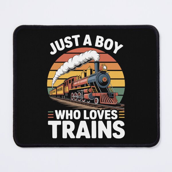 Item preview, Just a BOY Who Loves Trains designed and sold by jkrphoto.