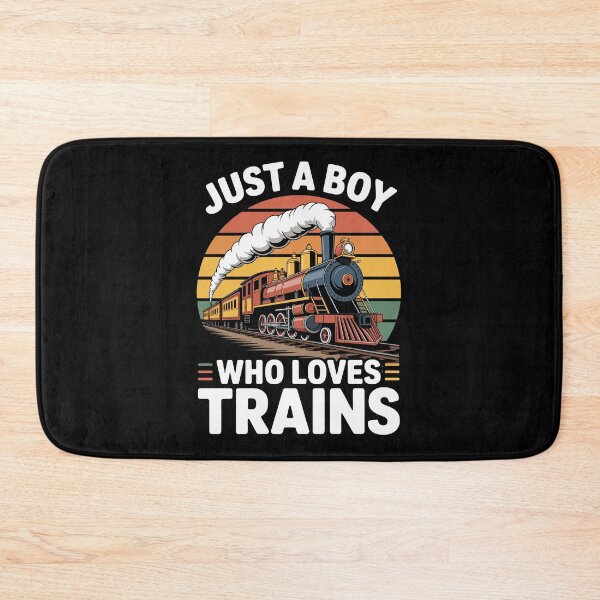 Item preview, Just a BOY Who Loves Trains designed and sold by jkrphoto.