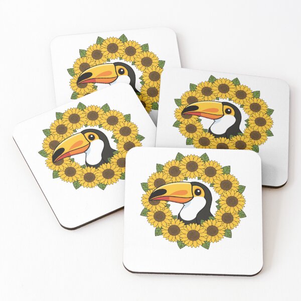 Item preview, Tropical Toucan Sunflower Wreath designed and sold by k3rstman1.