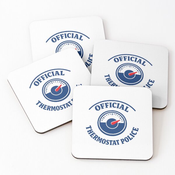 Item preview, Official Thermostat Police Badge Design With Red Dial designed and sold by FunFitLife Studio.
