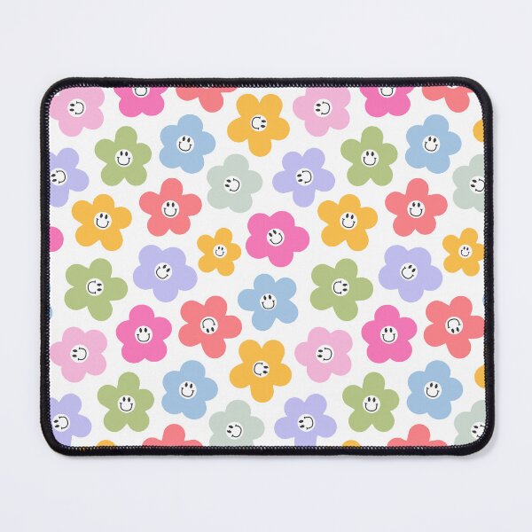 Item preview, Kawaii Smiley Face Flower Seamless Pattern designed and sold by Zaya_art.